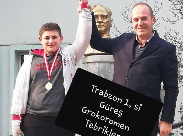 Güreş Grokoromen Trabzon Birincimiz Talha Çavdar...
